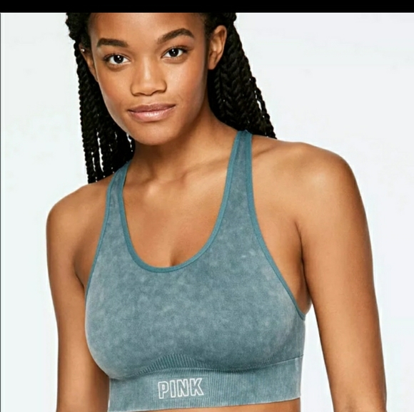 Victoria Secret Pink Teal Colored Workout Set - Picture 3 of 10